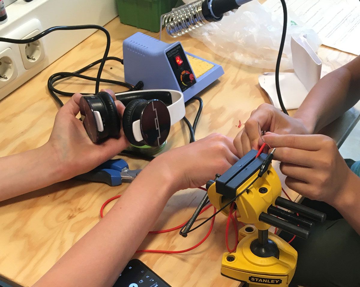 Reparaturwerkstatt der Waldorfschule Ismaning bei München